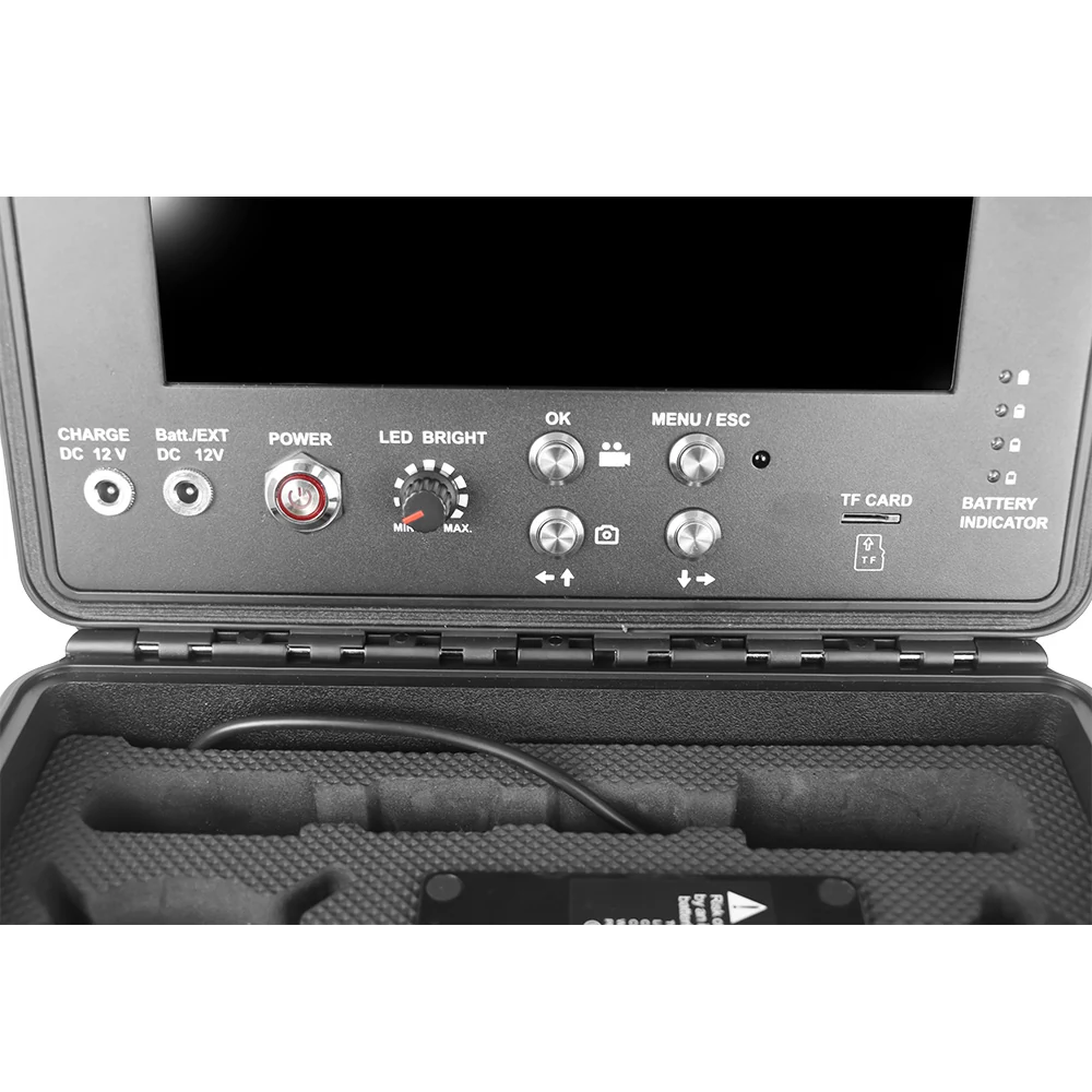 Camera system monitor and operation panel